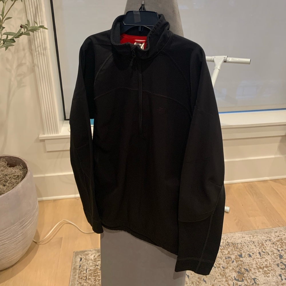 Black North Face Quarter Zip Jacket